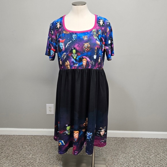 Enchanted Dress Shop Dresses & Skirts - Enchanted Dress Shop Midi Dress Plus Size 3XL Marvel‎ Guardians Of The Galaxy